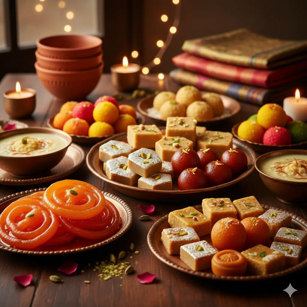 Indian Sweets at Manohar Vegetarian Bakery in Edmonton